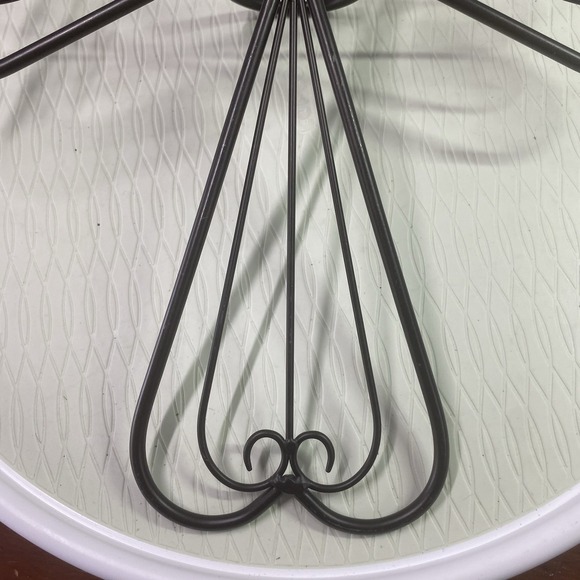 Vintage PartyLite Candle Holder Matte Black Metal Cross Sconce 15" X 12" X 3" - Picture 9 of 9